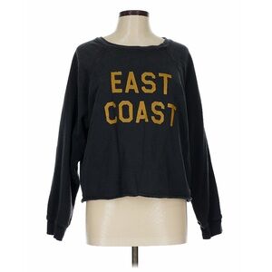 Original Retro Brand East Coast Black Sweatshirt with Gold Lettering